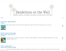 Tablet Screenshot of dandelionsonthewall.com